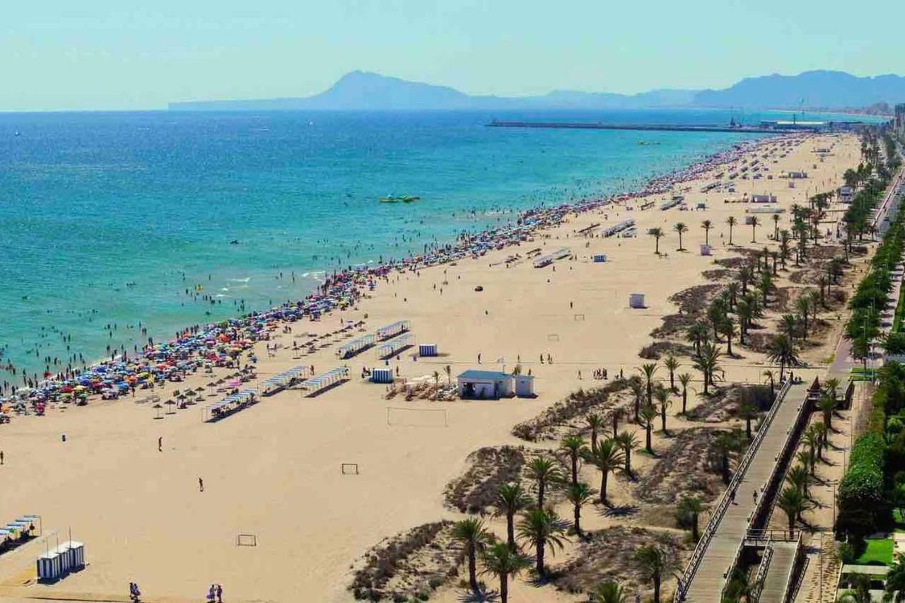 Apartamento Deluxe A 50M De Playa - Aire Wifi Гандия Экстерьер фото